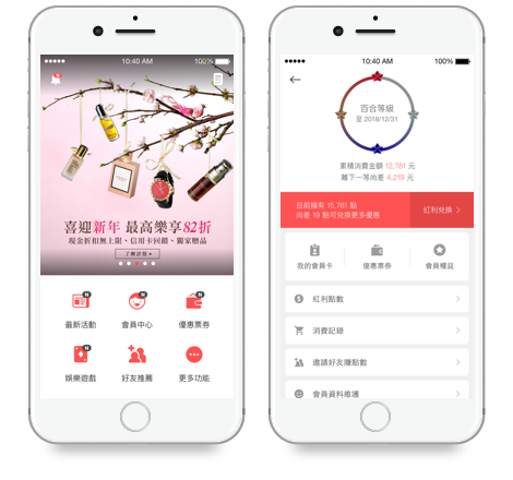 昇恆昌 iRich App：消費積點好方便、超值點數換好禮、優惠訊息不漏接、享有尊榮好禮遇、虛擬會員酬賓券